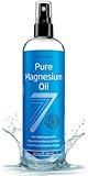 Seven Minerals, Pure Magnesium Oil Spray - Big 12 oz (Lasts 9 Months) - USP Grade Magnesium Spray, No Unhealthy Trace Minerals - from Ancient Underground Permian Seabed in USA, Free eBook Included