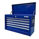 Workington Portable Metal Tool Chest with 9 Drawers, 24" 9-Drawer Tool Chest Cabinet with Ball Bearing Drawer Slides, Steel Tool Storage Box Organizer 4006 Blue