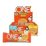 ONE Protein Bars, Reese's Peanut Butter Lovers, Gluten Free with 18g Protein and 3g Sugar, Pantry Staples, 2.12 oz (12 Count)