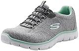 Skechers Sport Women's Heart To Heart Fashion Sneaker,Grey Mint,11 M US