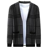 NP Spring Autumn Men's Knitted Casual Sweater Jacket Grey