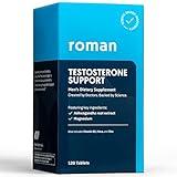 ROMAN Testosterone Support | Daily Nutritional Supplement with Ashwagandha & Magnesium | (120 Tablets)