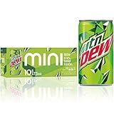 Mountain Dew Soda, Mini Cans, 7.5 Fl Oz (Pack of 10)