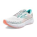 Brooks Women's Glycerin 20 Neutral Running Shoe - Oyster/Latigo Bay/Coral - 10 Medium