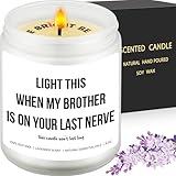 Light This When My Brother is On Your Last Nerve, Funny Sister in Law Gifts, Wedding Gift, Wedding Gift for Bride, Gift for Sister in Law, Bridal Shower Candle, Christmas Gift, Bonus Gag Sister Gift