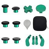 Elite Series 2 Controller Accessories, 13 in 1 Metal Thumbsticks for Xbox One Elite Series 2, Gaming Accessory Replacement Parts Compatible with Xbox Elite Wireless Controller Series 2 Core (Green)