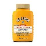 Gold Bond Medicated Original Strength Body Powder, 1 oz., Talc-Free, Anti-Itch, Absorbs & Cools