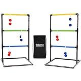 GoSports Indoor/Outdoor Ladder Toss Game Set with 6 Rubber Bolos, Carrying Case and Score Trackers