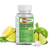 SaltStick FastChews Electrolytes - 60 Chewable Electrolyte Tablets - Lemon Lime Flavor - Salt Tablets for Running, Fast Hydration, Leg Cramps Relief - Non-GMO, Vegan, Gluten Free