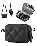 BAGSMART Digital Camera Case, Protective & Lightweight Camera Case with 2 Carrying Ways, Waterproof & Shockproof Small Camera Bag for Canon PowerShot/GoPro/Sony DSCW800/DSCW830 - Black