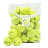 Magicorange Tennis Balls, 60 Pack Advanced Training Tennis Balls Practice Balls, Pet Dog Playing Balls, Come with Mesh Bag for Easy Transport, Good for Beginner Training Ball (Green)