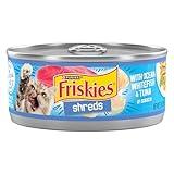 Purina Friskies Shreds With Ocean Whitefish and Tuna in Sauce Wet Cat Food - (Pack of 24) 5.5 oz. Cans