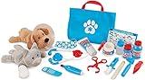 Melissa & Doug Examine and Treat Pet Vet Play Set (24 pcs) - Kids Veterinary Play Set, Veterinarian Kit For Kids, STEAM Toy, Pretend Play Doctor Set For Kids Ages 3+