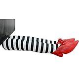 Skeleteen Wicked Witch Legs Prop - Crushed Witches Feet with Ruby Slippers Yard Decoration Props for Outdoor and Indoor