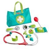 Fisher-Price Preschool Pretend Play Medical Kit 7-Piece Doctor Bag Dress Up Toys for Kids Ages 3+ Years