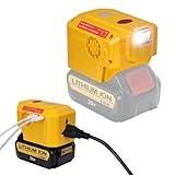 200W for Dewalt Power Inverter, for DeWalt 20V Battery Adapter Charger, with 110V AC Outlet &USB Port&Type-C Port& LED Light Portable Power Source