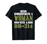 Women With DD-214 Female Veterans Day Gift Shirt T-Shirt