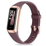 Fitness Tracker with Step Counter/Calories/Stopwatch, Activity Tracker, Health Tracker with Heart Rate Monitor, Sleep Tracker,1.10''AMOLED Touch Color Screen, Pedometer Watch for Women Men Kids