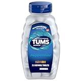 TUMS Ultra Strength Chewable Antacid Tablets for Heartburn Relief, Peppermint - 72 Count