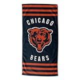 Northwest NFL Chicago Bears Unisex-Adult Beach Towel, 30" x 60", Stripes