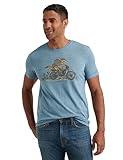 Lucky Brand Men's Short Sleeve Crew Neck Coyote Rider Tee Shirt, Allure, XX-Large