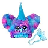 Furby Furblets Luv-Lee Mini Friend, 45+ Sounds, K-Pop Music & Furbish Phrases, Electronic Plush Toys for Girls & Boys 6 Years & Up, Purple & Blue