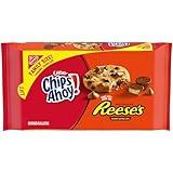 CHIPS AHOY! Chewy Chocolate Chip Cookies with Reese's Peanut Butter Cups, Family Size, 14.25 oz