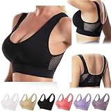 Prime Deals Today Clearance,Today lightn Deals Deals of The Day Clearance Prime Breathable Cool Liftup Air Bra That Lift Up Sagging Breasts, New Women's Summer Seamless Ultra-Thin Comfy Bra Black 3XL