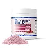 L-ARGININE PRO | L-arginine Supplement Powder | 5,500mg of L-arginine Plus 1,100mg L-Citrulline (Raspberry, 1 Jar)