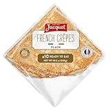 Jacquet Plain Crepe 10 French Crepes Ready to Eat per Pack | 10.5 oz | French Snacks French Pancakes to Go Unflavored Crepes to Go Ready to Eat Breakfast