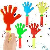 4 Pcs Hand Clappers 9 Inch Large Hand Clappers Noisemakers Cheer Noise Makers Finger Noise Makers for Sporting Events Basketball Football Game Party Favors (Mixed Colors)