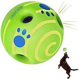 PAEYOOR Wobble Giggle Ball for Dogs, Wiggle Ball Dog Toy, Interactive Dog Toys for Small/Medium/Large Dogs, Fun Giggle Sounds When Rolled or Shaken Perfect Dog Gift-5.51 inch