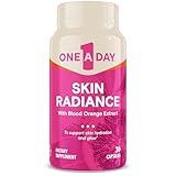 One A Day Skin Radiance, Skin Supplement to Support Skin Hydration & Glow with Blood Orange Extract & Collagen Health with Vitamin C & Vitamin E, 30 Capsules