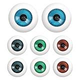 Halloween Eyeballs Scary Realistic Hollow Eyeball Halloween Horror Mask Skull Costume Props for Halloween Trick or Treat Party Craft Decoration 8PCS (26mm)