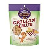 Old Mother Hubbard by Wellness Grillin' Grub Bacon, Cheese & Hickory Smoke Flavored Natural Dog Treats, Crunchy Oven-Baked Biscuits, Ideal for Training, 6 ounce bag