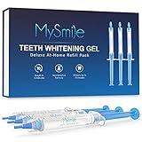 MySmile Teeth Whitening Gel Pen Refill Pack, 3 Non-Sensitive Teeth Whitening Pen, Deluxe Teeth Whitener Dental Grade Tooth Whitening Gel with Carbamide Peroxide for Home, 10 min Fast Result