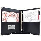 Orginal -MSP PU Leather Sheet Music Holder | 9.5" x 12" - Music Folder with Hand Strap for Musician- Improved Design (3 Ring Binder)