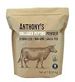 Anthony's Collagen Peptide Powder, 1 lb, Pure Hydrolyzed, Gluten Free, Keto and Paleo Friendly, Grass Fed, Unflavored, Non GMO