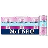 S.Pellegrino Essenza Dark Morello Cherry & Pomegranate Flavored Mineral Water, 11.15 Fl Oz Can (24 Pack)