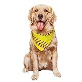 Cat Dog Costume American Red Line Yellow Softball Pet Scarf Collar Puppy Dogs Cats Universal Adjustable Bib Pets Supplies for Christmas New Year Birthday