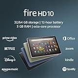 Amazon Fire HD 10 tablet, 10.1", 1080p Full HD, 32 GB, (2021 release), Denim