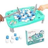 ZLYBox Penguin Ice Rescue Game for Kids,Penguin Ice Breaker Game,63PCS Save Penguin on Ice Game,Penguin Trap on Ice Icebreaker Board Game Toy for Adults,Families and Children Ages 4-8