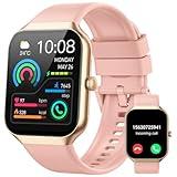 Smart Watch for Men Women (Answer/Make Call), 1.96"HD Smartwatch with Heart Rate/Sleep Monitor/Pedometer, 113+ Sports Fitness Tracker Watches, IP68 Waterproof Activity Tracker for Android iOS-Pink