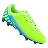 Vizari Kid's Santos Jr, FG Soccer Shoes/Cleats for Boys and Girls (Green/Blue, Little Kid 2)