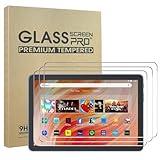 [3-Pack] All-New Kindle Fire HD 10 2023/2021/Fire HD 10 Kids Pro/Fire HD 10 Plus (2023/2021 Release) Screen Protector, HD Anti-Scratch Anti-Fingerprint 9H Hardness Bubble-Free Tempered Glass