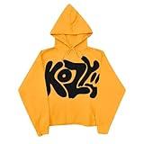 my orders,y2k hoodie men, Kozy Hoodie for Women Men Yellow Y2k Hoodie Clothes Oversized Sweatshirt Graphic Hip Hop Streetwear Aesthetic Pullover, hoodies for girls boys zip up hoodie,Yellow L