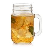 Libbey County Fair Glass Drinking Jars, 16.5-ounce, Set of 12