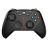 BEITONG Asura 3S PC Game Controller 2.4Ghz Wireless Gamepad For Steam Deck Windows 7 8 10 11,Anti-wear Joystick Sensitivity Adjust Instant/Mechanic Keys/Trigger Locks/950 mAh/Modulary Black