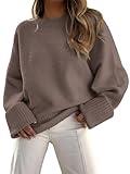 LILLUSORY Women's Fall Fashion 2024 Oversized Sweaters Tunic Tops Pullover Trendy Chunky Knitted Clothes Outfits Wear with Leggings