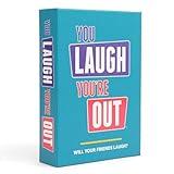 DSS Games You Laugh You're Out A Party Game with Hilarious Charades Family Card Games for Adults & Kids, 125 Prompt Cards Fun Card Games for Family Game Nights, Gatherings, & Parties Ages 14 +